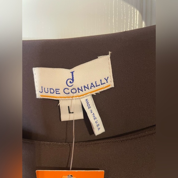 Jude Connally Perry Dress in Brown/Berry Combo Size Large NWT - Picture 6 of 9